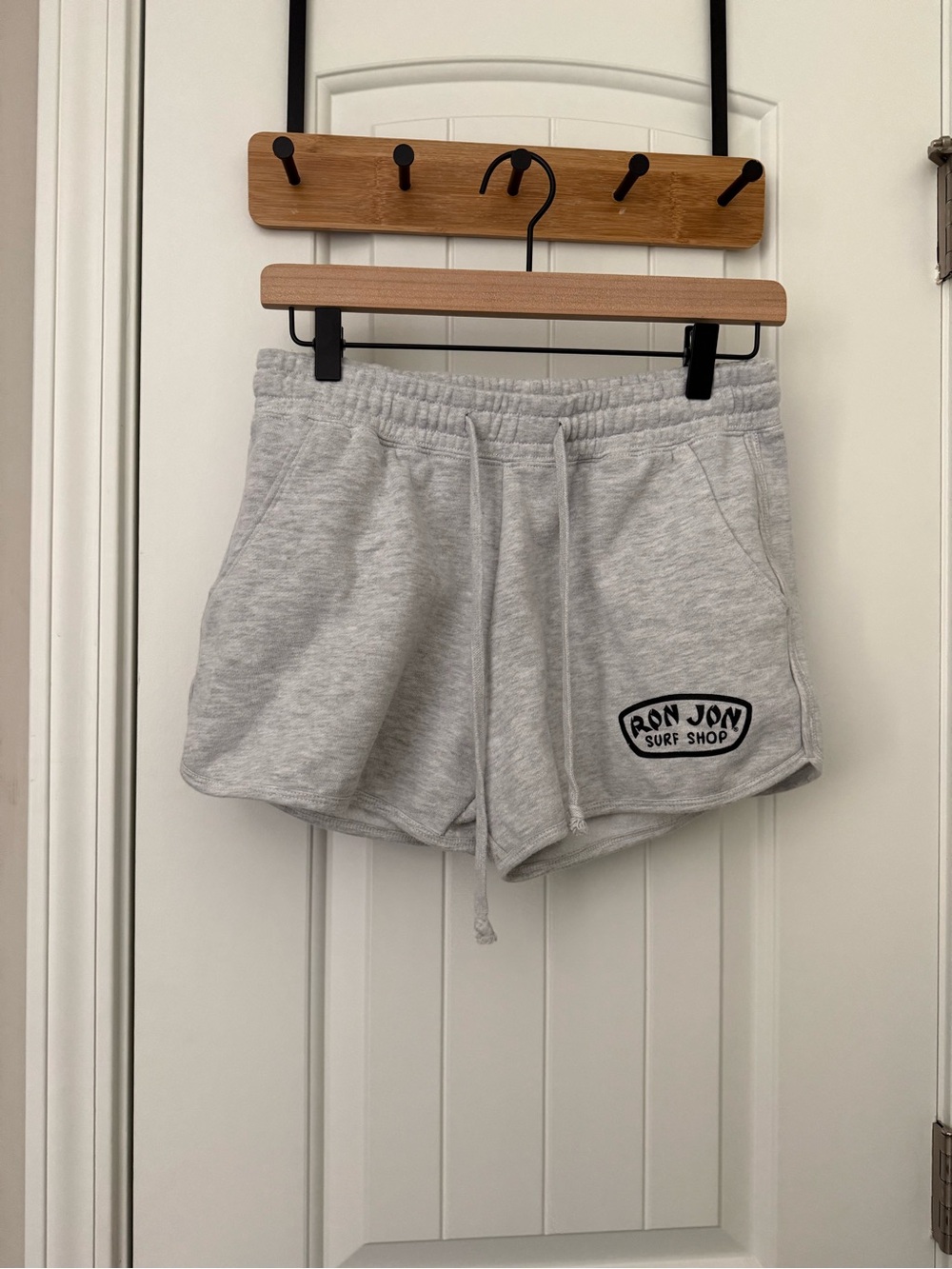 Women's Gray Fleece Lounge Shorts
